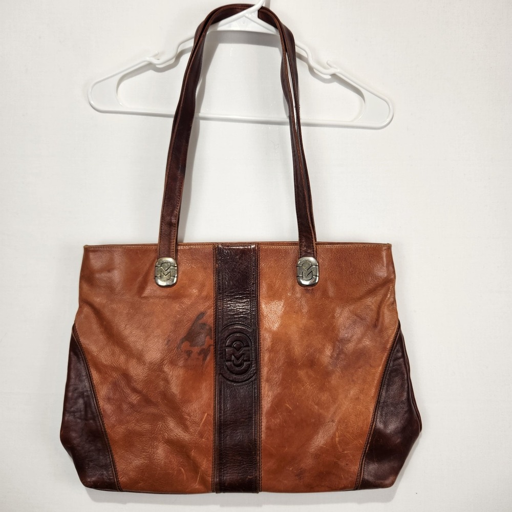 Marino Orlandi Vintage‎ Women's Brown Leather Elegant Shoulder Bag
